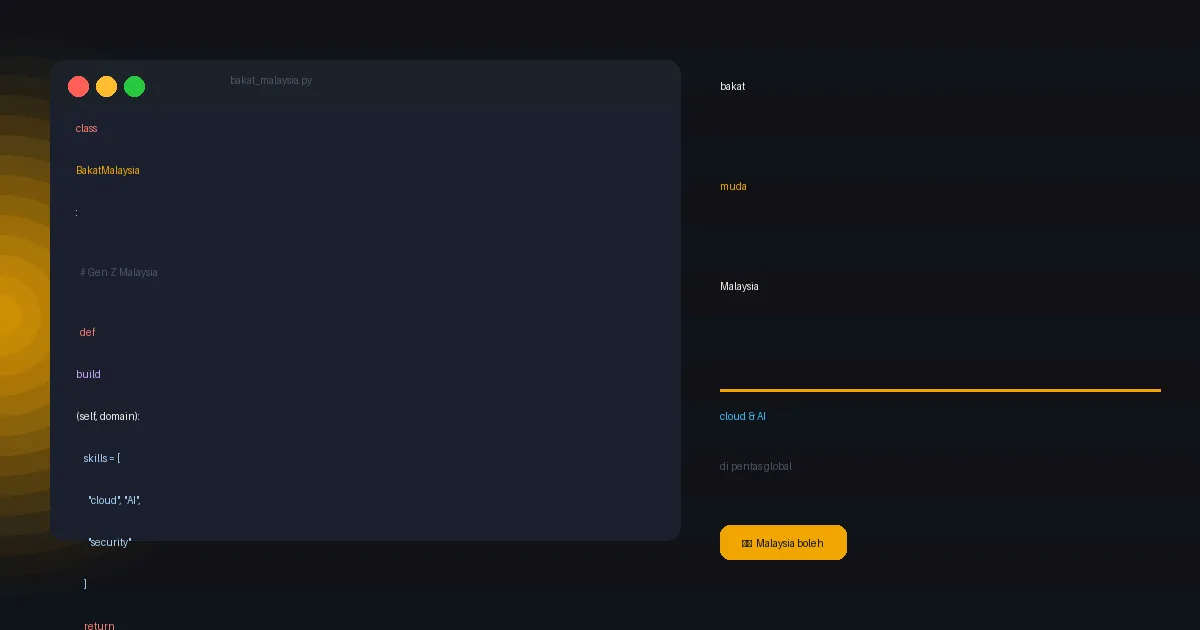 bakat muda Malaysia di pentas cloud & AI